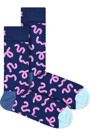 Happy Socks Unisex - Novelty Worm Design