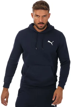 PUMA Mens Essentials Small Logo Hoody in Cotton - Size Large