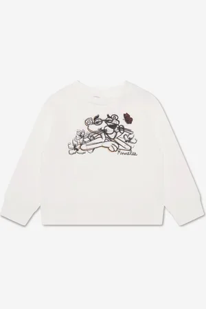 MONNALISA Girls Pink Panther Sweatshirt in - Size 4Y