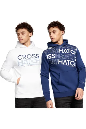 Crosshatch Mens Hensal Hoodie (Pack of 2) ( /White) - Size Small