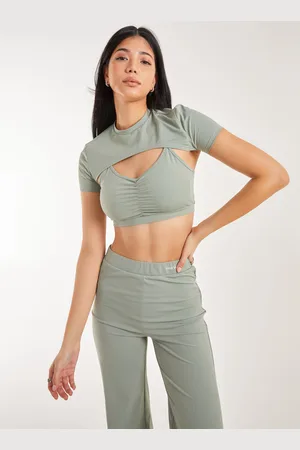 Pink Vanilla Womens 2in1 Super Soft Active Top - - Size Large
