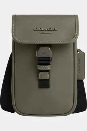 Coach Mens Racer Phone Crossbody in Smooth Leather - - One Size