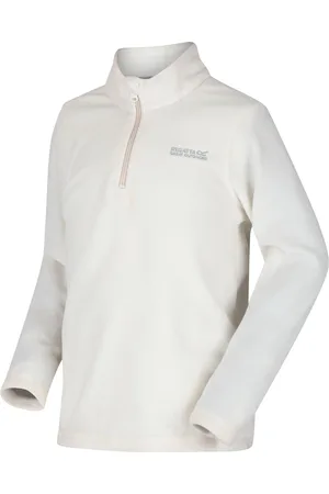 Regatta Childrens Unisex Great Outdoors Childrens/Kids Hot Shot II Half Zip Fleece Top (Polar White) - - Size 3-4Y