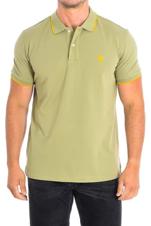 U.S. Polo Assn. Mens KORY Short Sleeve with contrast lapel collar 64782 man - Cotton - Size Small