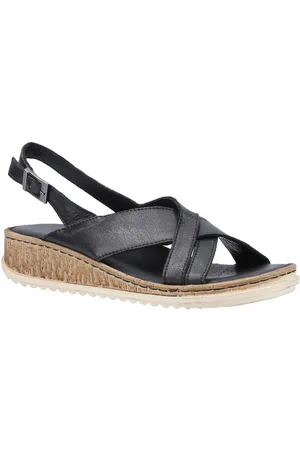 Hush Puppies Womens Elena Cross Over Wedge Sandals - - Size UK 8