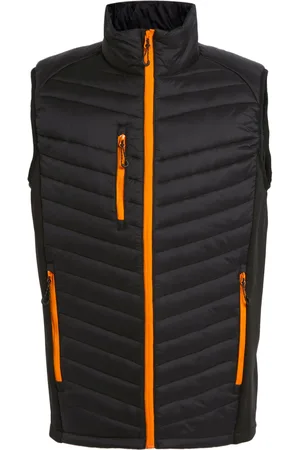 Regatta Mens Navigate Quilted Hybrid Gilet ( /Orange Pop) - Size Medium