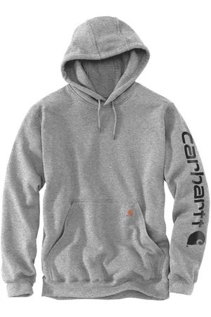 Carhartt Mens Polycotton Stretchable Sleeve Logo Hooded Sweatshirt Top - - Size Medium