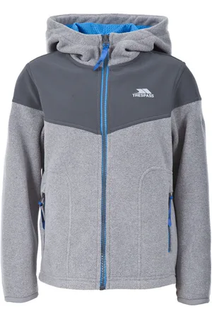 Trespass Boys Bieber Full Zip Mediumweight Fleece Hoodie Top - - Size 2Y