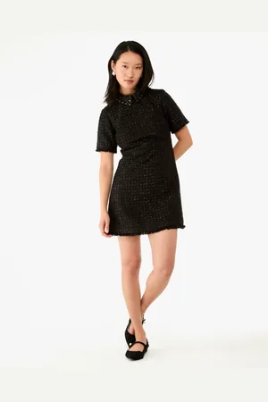 Kate Spade Womens Embellished Collar Holiday Tweed Dress - - Size 16 UK