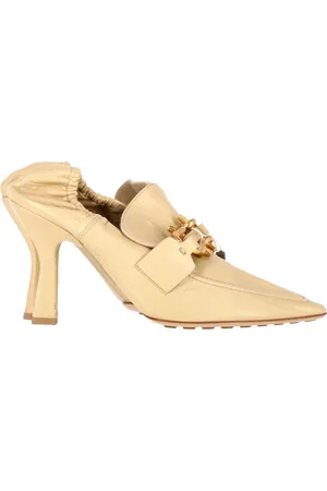 Bottega Veneta Womens Madame Pumps in Cane Sugar Lambskin Leather - Size EU 38