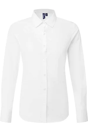 Premier Womens/Ladies Recyclight Poplin Long-Sleeved Formal Shirt - Size X-Small
