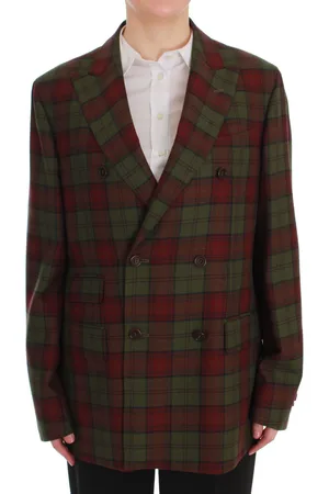 Bencivenga Womens Double-breasted Wool Blazer with Logo Details - - Size IT 50 (Women