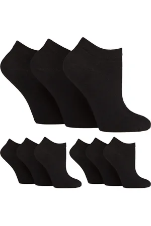 Gentle Grip Womens 9 Pairs Ladies Diabetic Trainer Socks