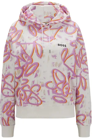 HUGO BOSS Womens Ecaisy Sweatshirt in Multi colour - Cotton - Size 14 UK