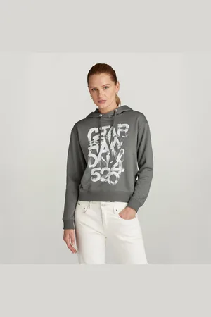 G-Star Womens G-Star RAW Graphic 3 Hooded Sweater - Cotton - Size X-Small