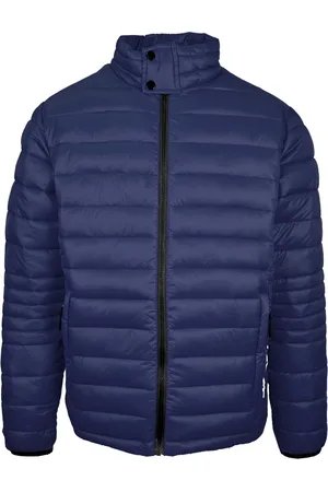 Philipp Plein Mens Plain Padded Navy Jacket - Size Large