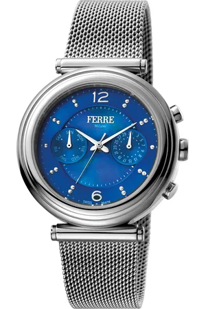 Ferre Womens FM1L081M0051 Watch with Strap and Blue Dial - One Size