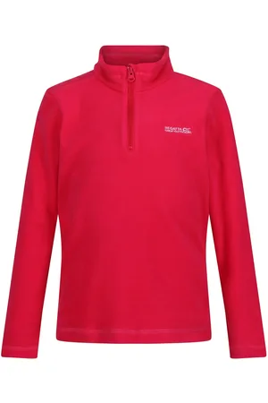 Regatta Childrens Unisex Great Outdoors Childrens/Kids Hot Shot II Half Zip Fleece Top (Pink Potion) - - Size 11-12Y