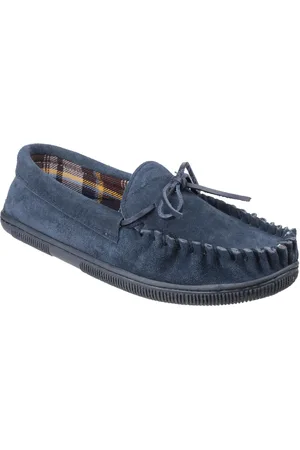 Cotswold Outdoor Mens Alberta Slip On Moccasin Slipper - Leather - Size 12 (UK Shoe)