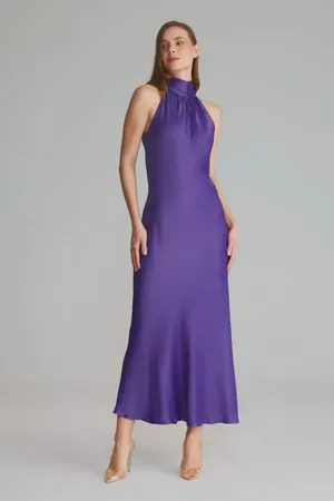 Gusto Womens Halter Neck Maxi Dress - - Size X-Small