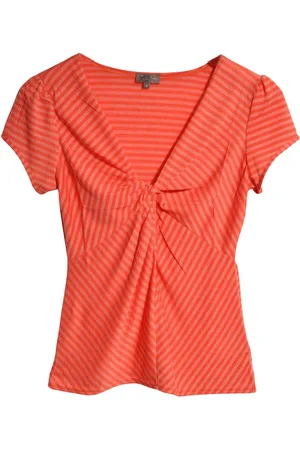 Phase Eight Womens Striped Twist Front Top - - Size 18 UK