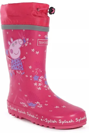 Regatta Childrens Unisex Childrens/Kids Splash Peppa Pig Tropical Wellington Boots ( Fusion) - Size UK 12 Kids