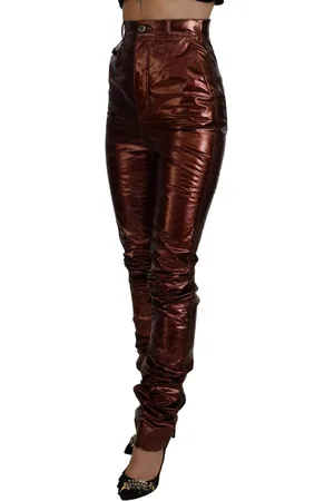 Dolce & Gabbana WoMens Metallic High Waist Skinny Jeans - Size EU 40 (Womens)
