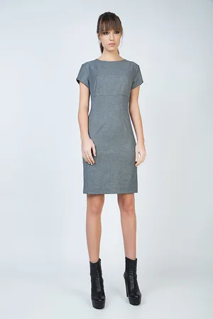 Conquista Womens Short Sleeve Straight Tailored Dress - - Size EU 38 (Womens)