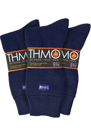 THMO 3 Pack Multipack Mens Thick Winter Warm Socks with Comfort Top - - Size UK 6-11