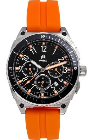 SHIELD Mens Sonar Chronograph Strap Watch w/Date - Stainless Steel - One Size