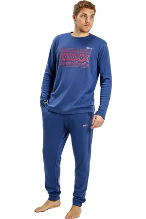 Munich Mens Long Sleeve Winter Pajamas MUDP0250 - - Size Small