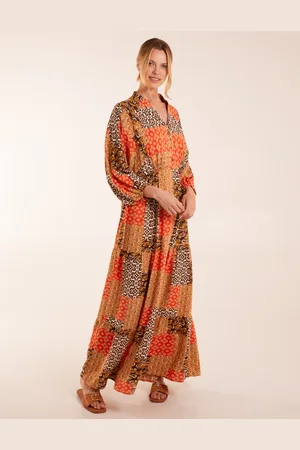 Blue Vanilla Womens Abstract Pattern Maxi Dress - - Size Small