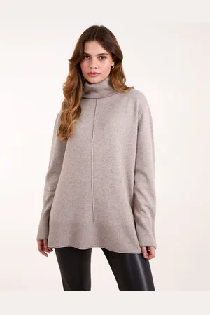 Blue Vanilla Womens Roll Neck Jumper With Front Seam Detail - - Size Medium/Large