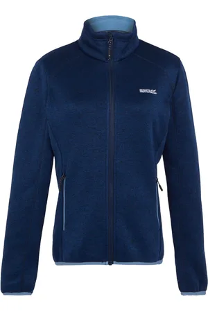 Regatta Womens/Ladies Newhill Marl Full Zip Fleece Jacket (Navy/Coronet Blue) - Size 10 UK