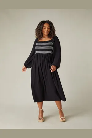 Live Unlimited London Womens Smock Midaxi Dress - Size 22 UK