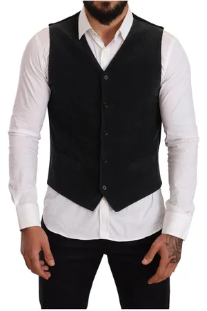 Dolce & Gabbana Mens Cotton Single Breasted Waistcoat material_cotton - Size IT 48 (Mens)