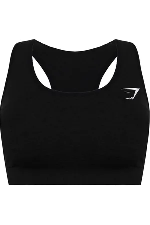 GymShark Vital Seamless Womens Dark Charcoal Sports Bra - Nylon - Size X-Small