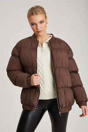 Urban Bliss Womens Oversized Gathered Puffball Puffa Coat - Size 14 UK