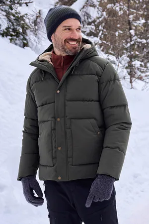 Mountain Warehouse Mens Manta Padded Jacket ( Green) - Size 3XL