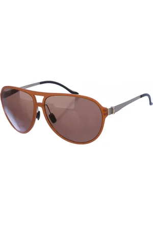 Mercedes Benz Mens oval-shaped acetate sunglasses M3017 - - One Size