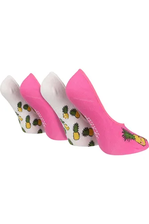 Wild Feet Womens 4 Pack Ladies No Show Socks