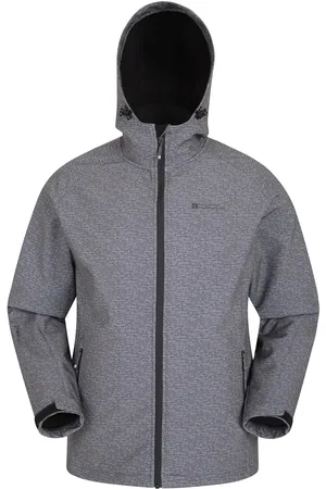 Mountain Warehouse Mens Exodus Showerproof Soft Shell Jacket (Charcoal) - - Size X-Large