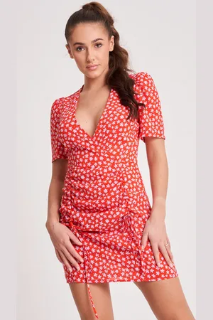Urban Bliss Womens KATRINE RUCHED DETAIL DRESS - Size 14 UK