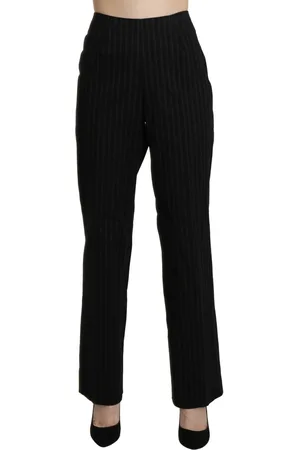 Bencivenga Womens High Waist Straight Dress Trouser Pants - Cotton - Size IT 48 (Women