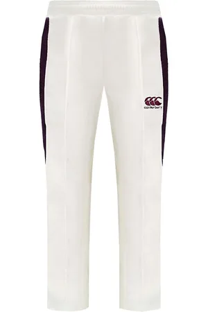 Canterbury Childrens Unisex Pro Cricket Kids Off White Trousers - Size Medium