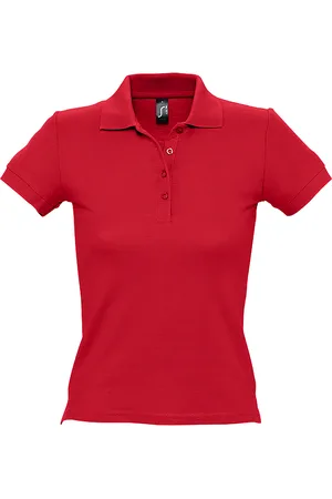 Sols Womens/Ladies People Pique Short Sleeve Cotton Polo Shirt - Size Medium