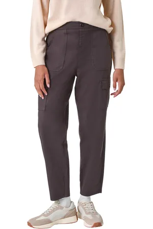 Roman Womens Casual Elastic Waist Cargo Stretch Trousers - - Size 20 UK