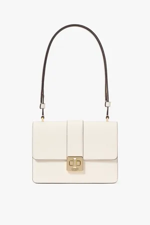Kate Spade Womens Phoebe Refined Grain Leather Small Flap Shoulder Bag - - One Size