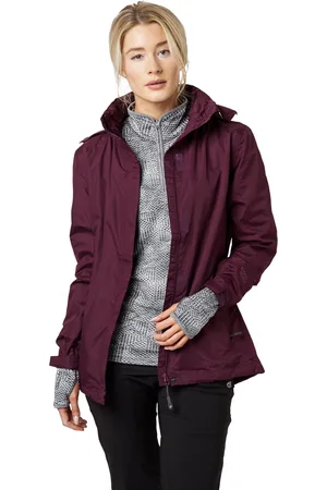 Peter Storm WoMens Downpour Waterproof Jacket with Rollaway Hood, Hiking Raincoat - - Size 14 UK