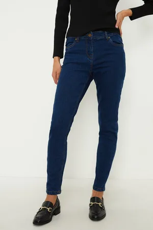 Oasis Womens Jade Mid Rise Skinny Jeans - Elastane - Size 18 Regular
